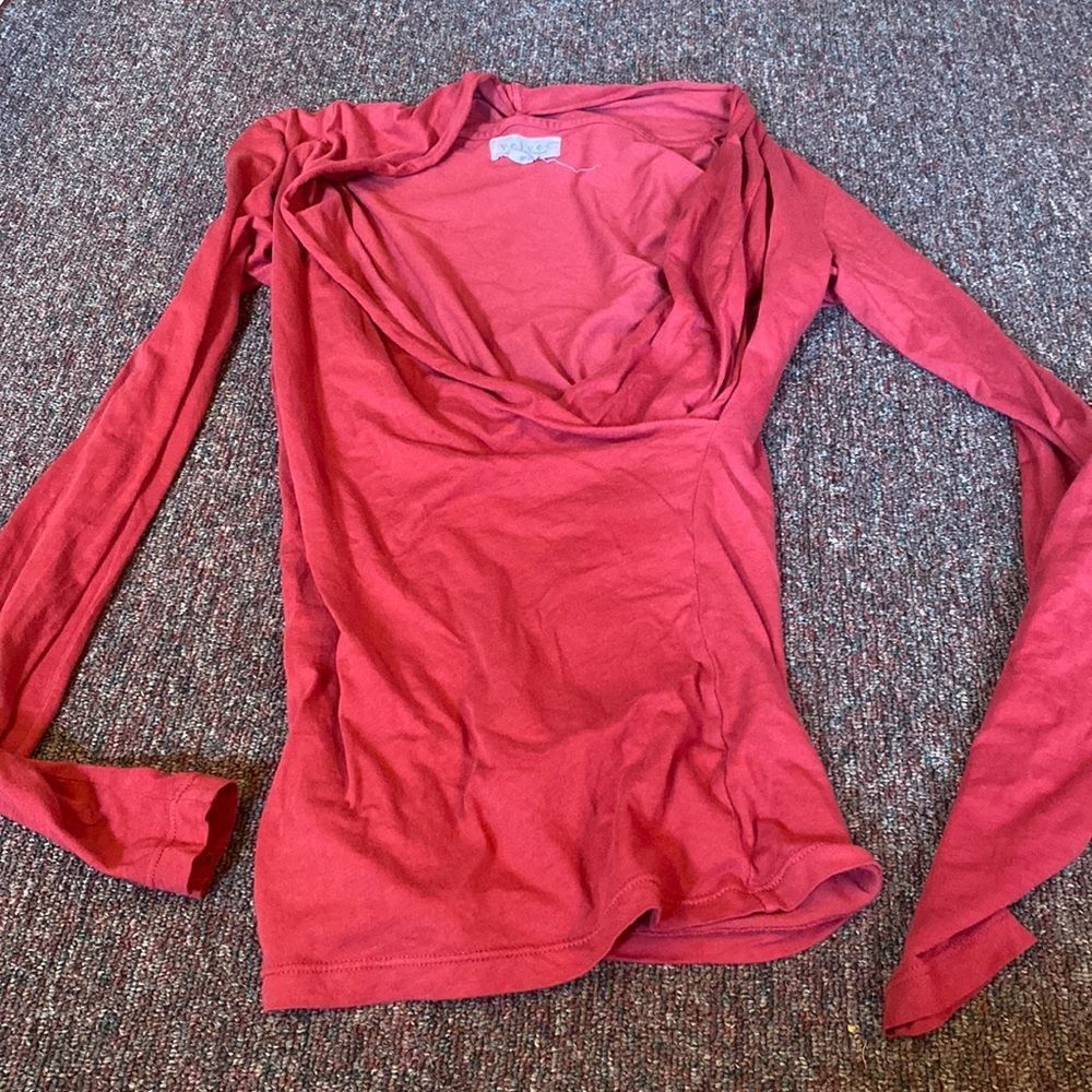 Velvet by Graham and Spencer small red blouse